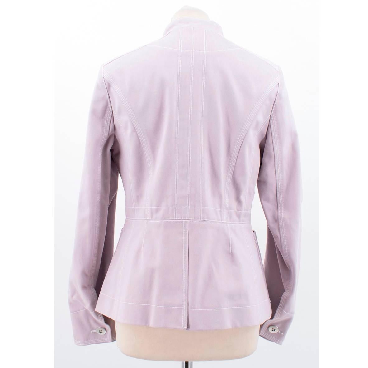Louis Vuitton Lavender Military Jacket In New Condition For Sale In London, GB