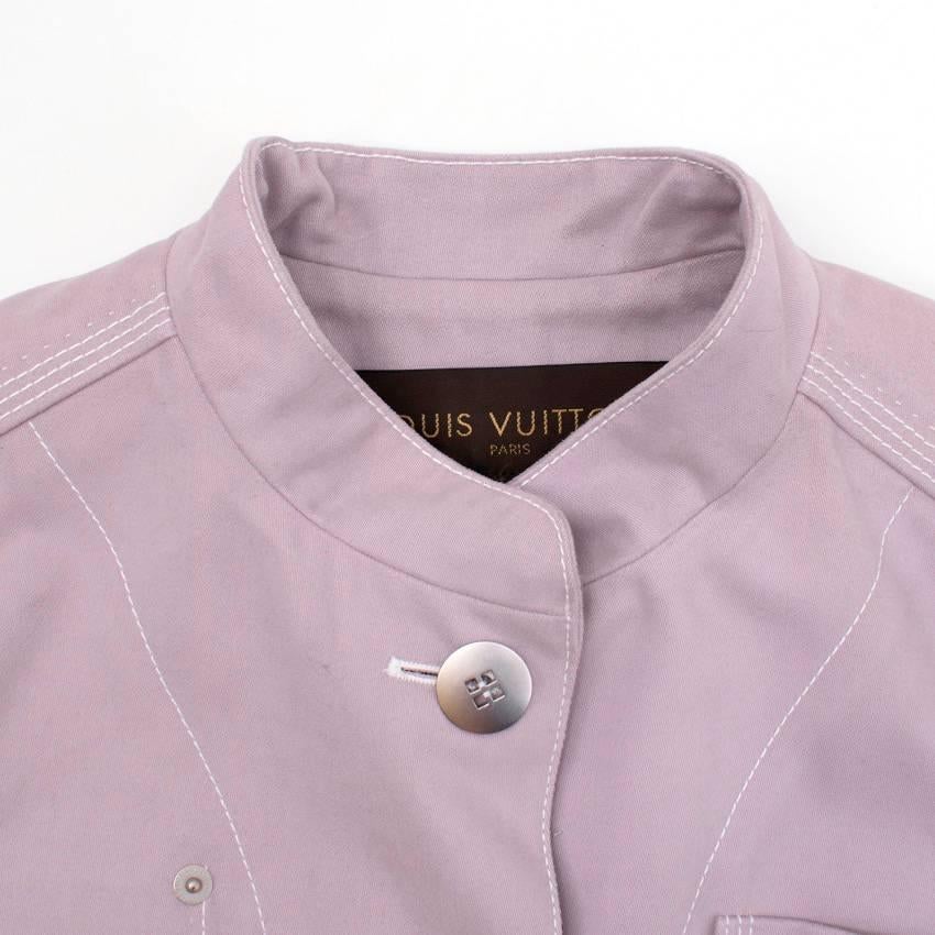 Louis Vuitton Lavender Military Jacket For Sale 1