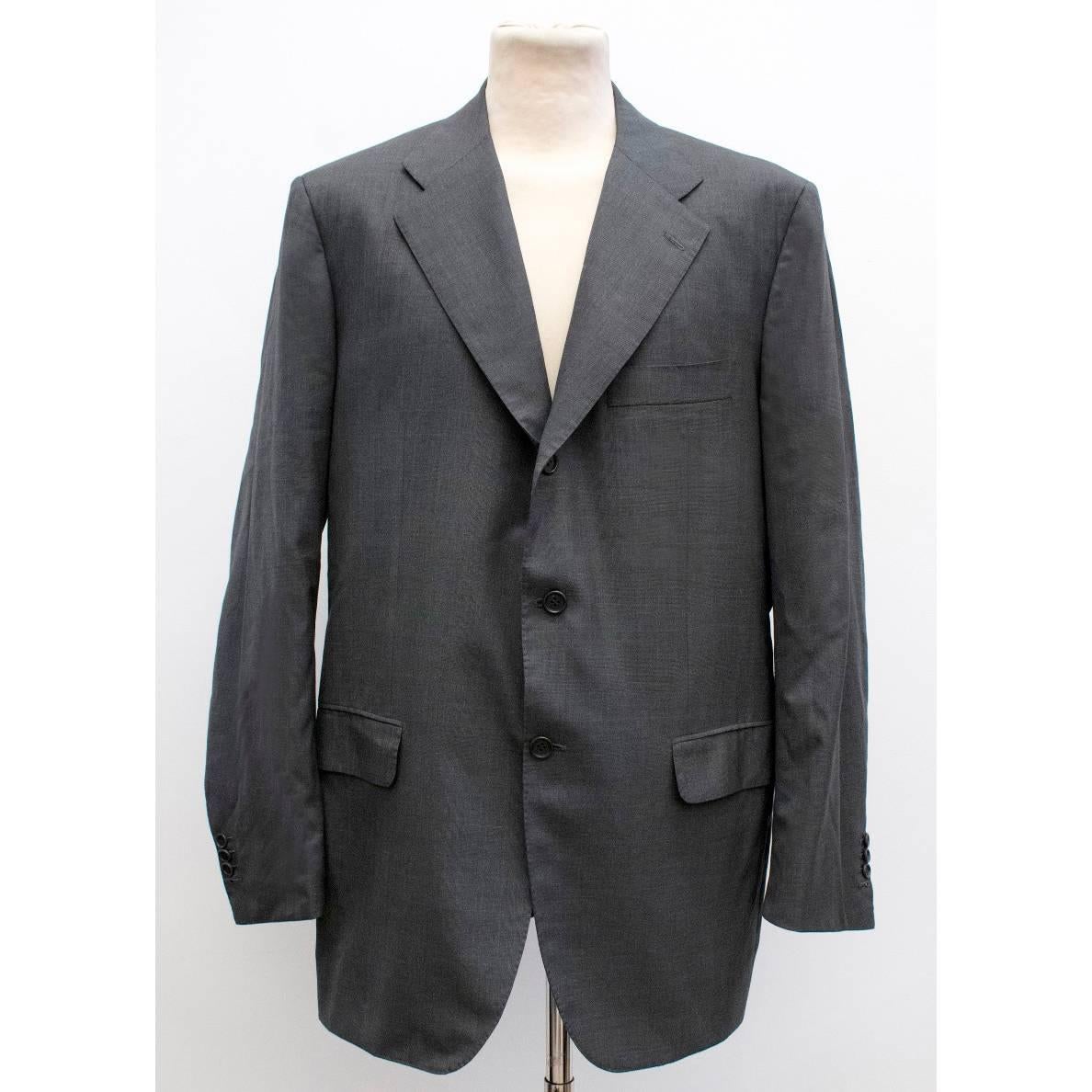 Kiton Wool Check Suit For Sale 3