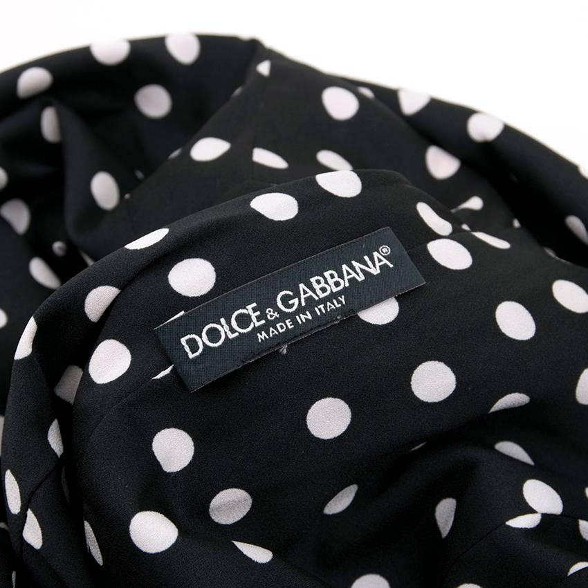 Dolce & Gabbana Black Floral Midi Dress 3
