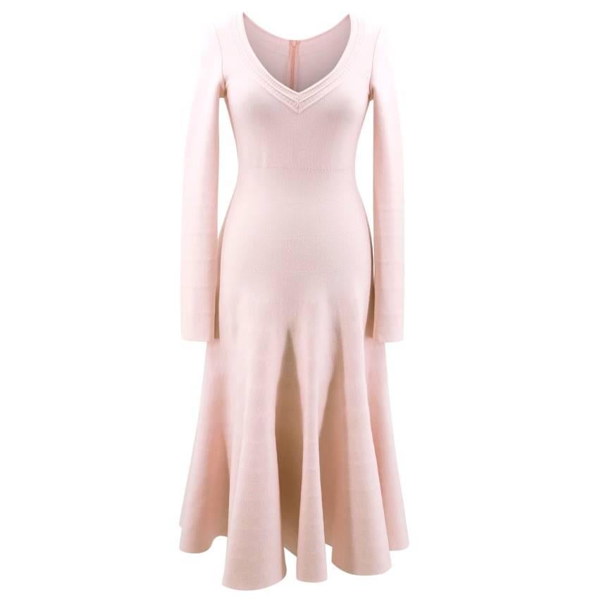 Alaia Wool Knit Midi Dress - Size XS For Sale