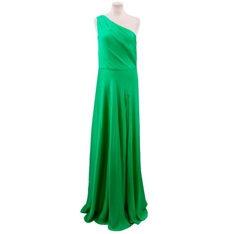 Ralph Lauren Green Black Label Gown For Sale at 1stDibs
