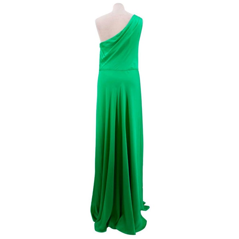Ralph Lauren Green Black Label Gown For Sale at 1stDibs