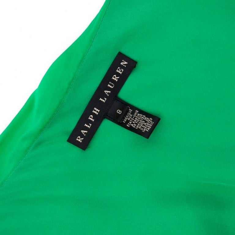 Ralph Lauren Green Black Label Gown For Sale at 1stDibs