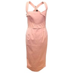 Roland Mouret Pink Fitted Dress