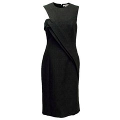 Stella McCartney Black Textured Midi Dress