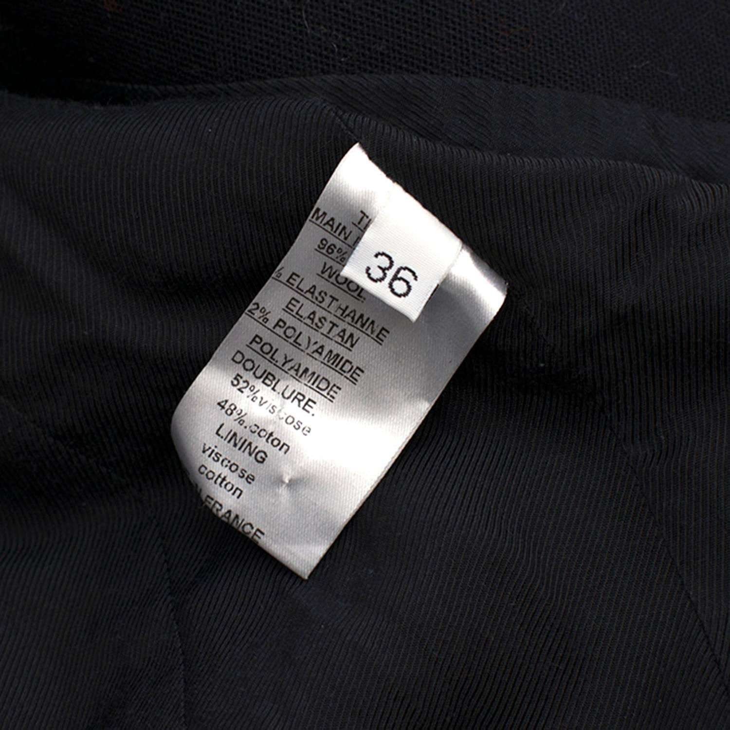 Balmain Black Single Breasted Blazer Jacket For Sale 1