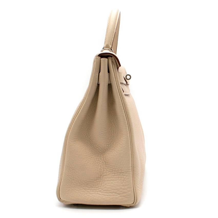 Hermes Parchemin Togo Leather 35cm Kelly Bag For Sale 6
