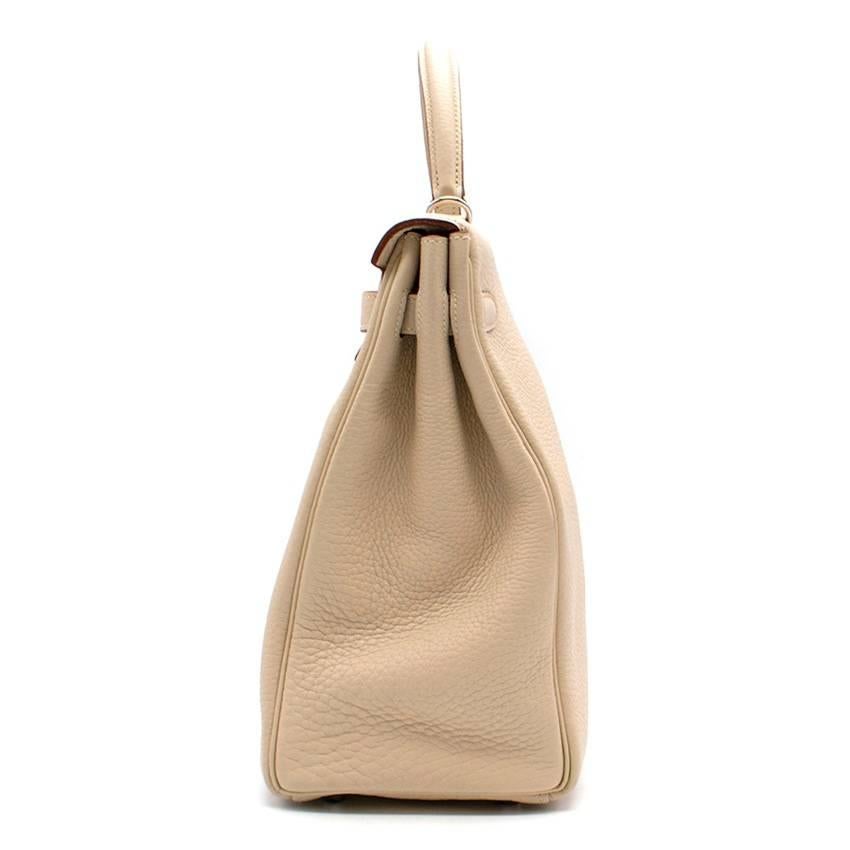 Hermes Parchemin Togo Leather 35cm Kelly Bag For Sale 4