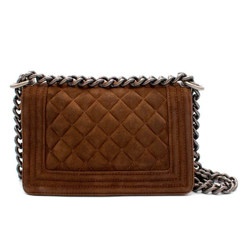 Chanel Suede Boy Cross Body Bag For Sale 4