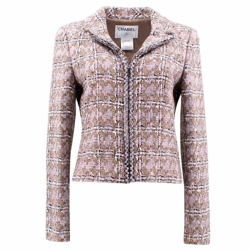  Chanel Tweed Wool Blazer  For Sale