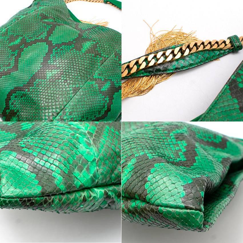 Women's Gucci Green Python Hobo Bag 