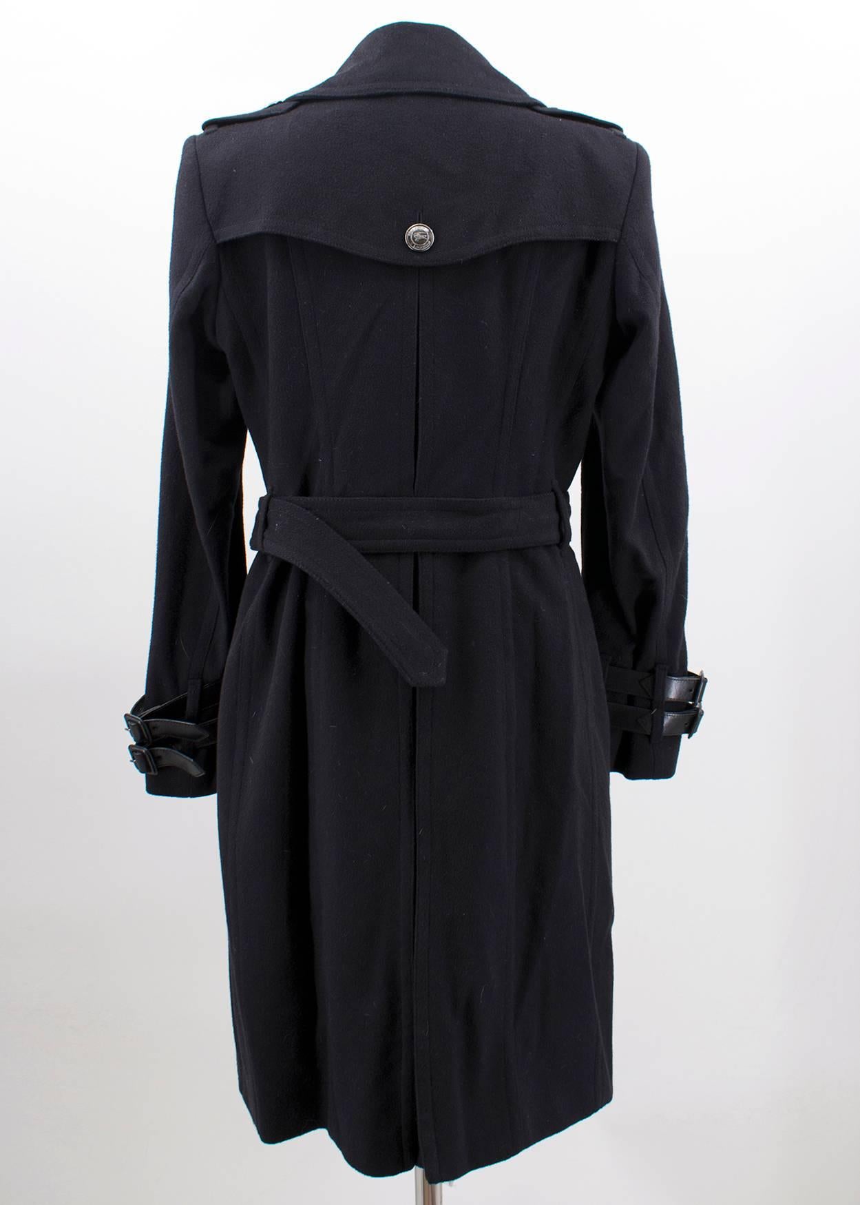 Burberry Long Cashmere Blend Trench Coat (US 10/L)  For Sale 2