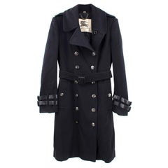 Burberry Long Cashmere Blend Trench Coat (US 10/L) 