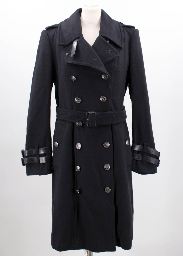 Burberry Long Cashmere Blend Trench Coat (US 10/L) For Sale at 1stDibs ...