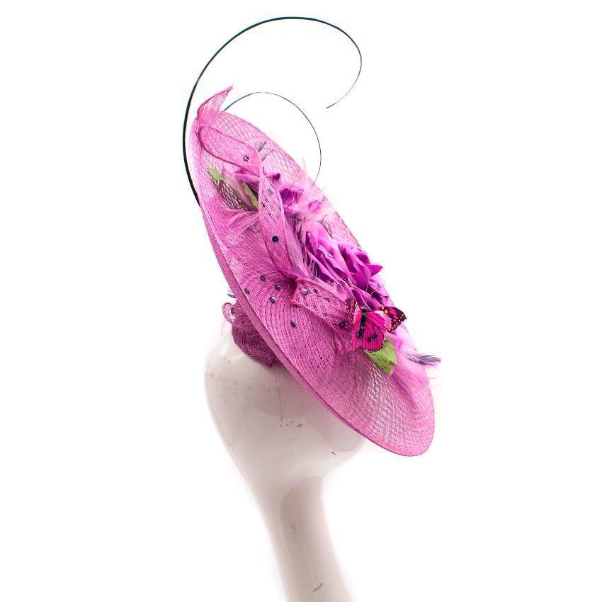 Siggi London Bespoke Purple Butterfly Headpiece  For Sale 6