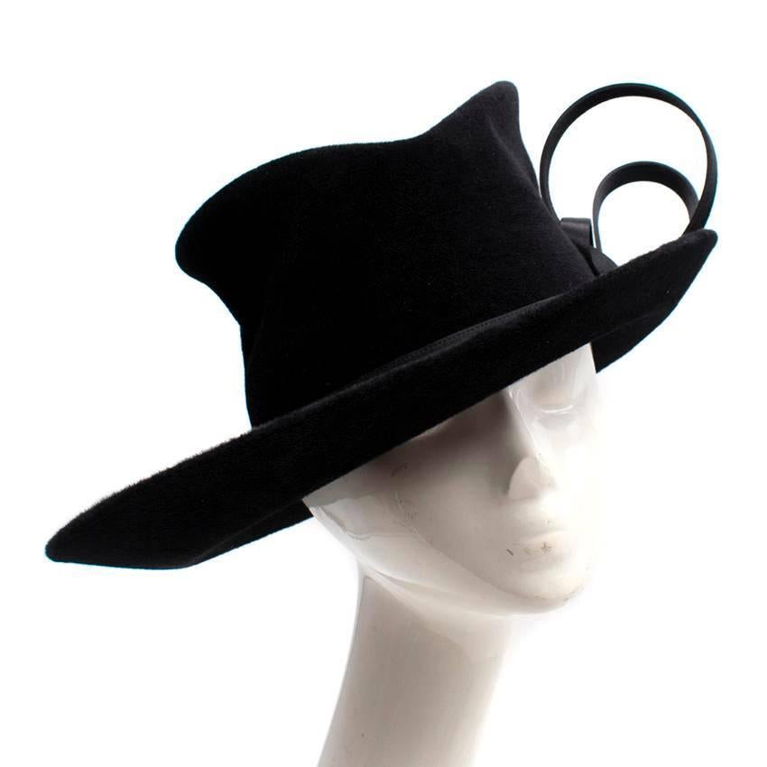 Philip Treacy Bespoke Black Top Hat For Sale 4