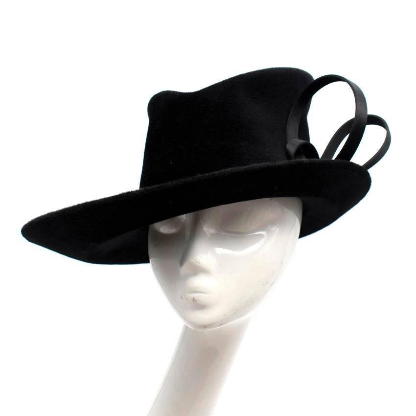Philip Treacy Bespoke Black Top Hat For Sale 5