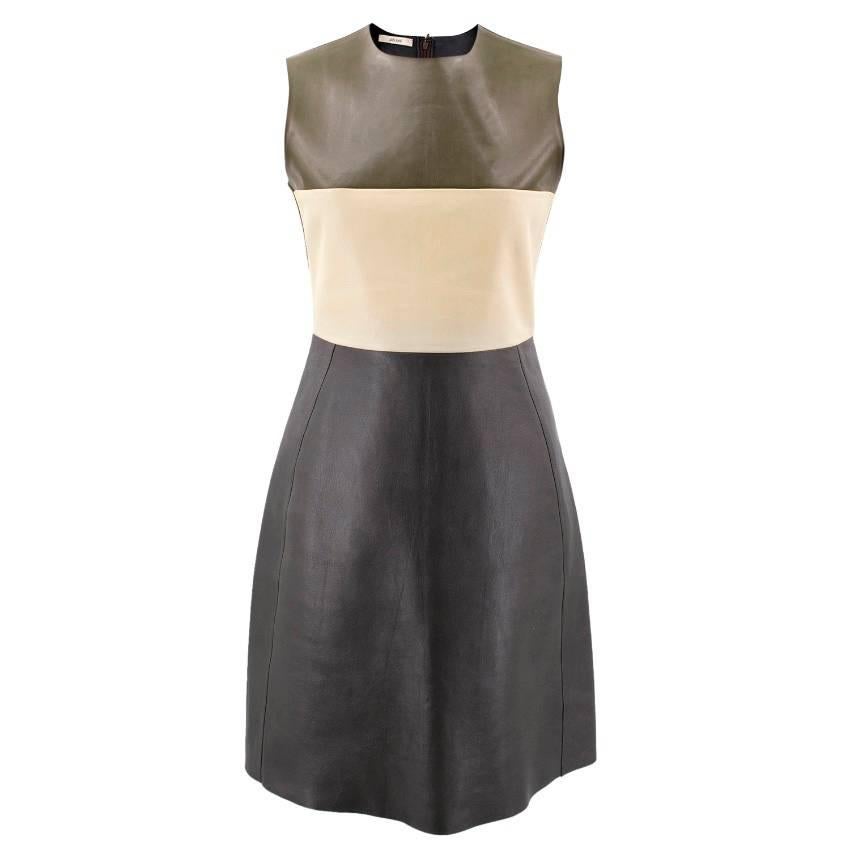 Celine Leather mid-length dress (US: 0-2/XXS)  For Sale