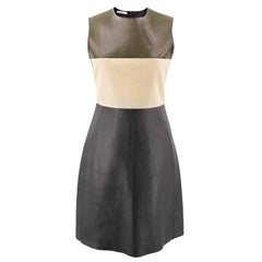Celine Leather mid-length dress (US: 0-2/XXS) 