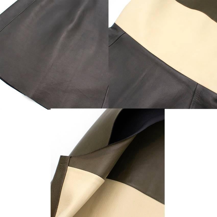 Black Celine Leather mid-length dress (US: 0-2/XXS)  For Sale