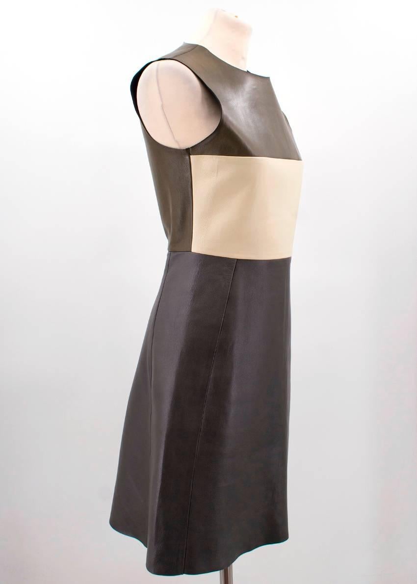 Celine Leather mid-length dress (US: 0-2/XXS)  For Sale 4