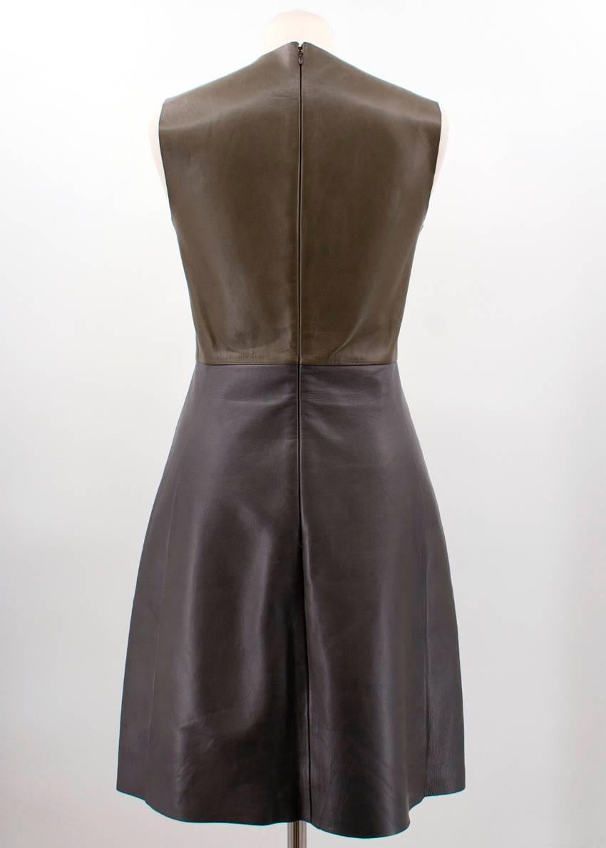 Celine Leather mid-length dress (US: 0-2/XXS)  For Sale 3