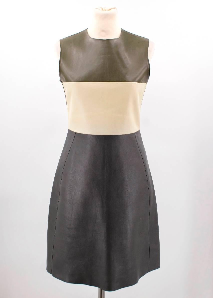 Celine Leather mid-length dress (US: 0-2/XXS)  For Sale 5