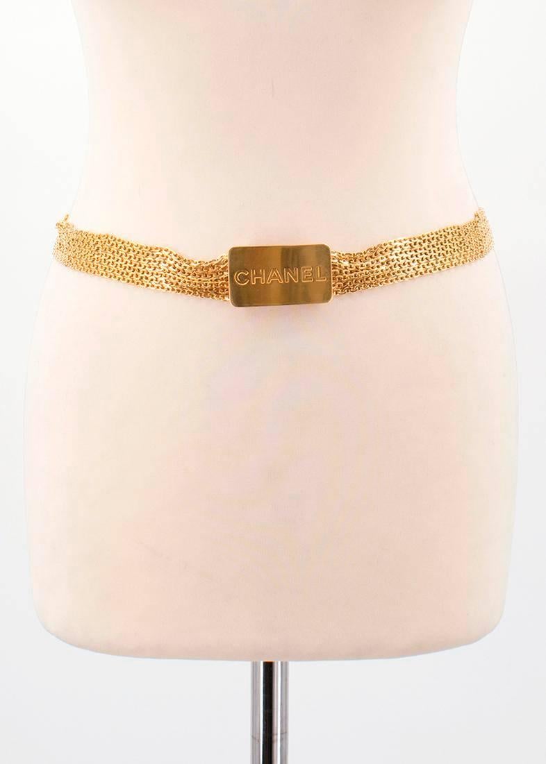 Chanel Gold Chain Belt For Sale 2