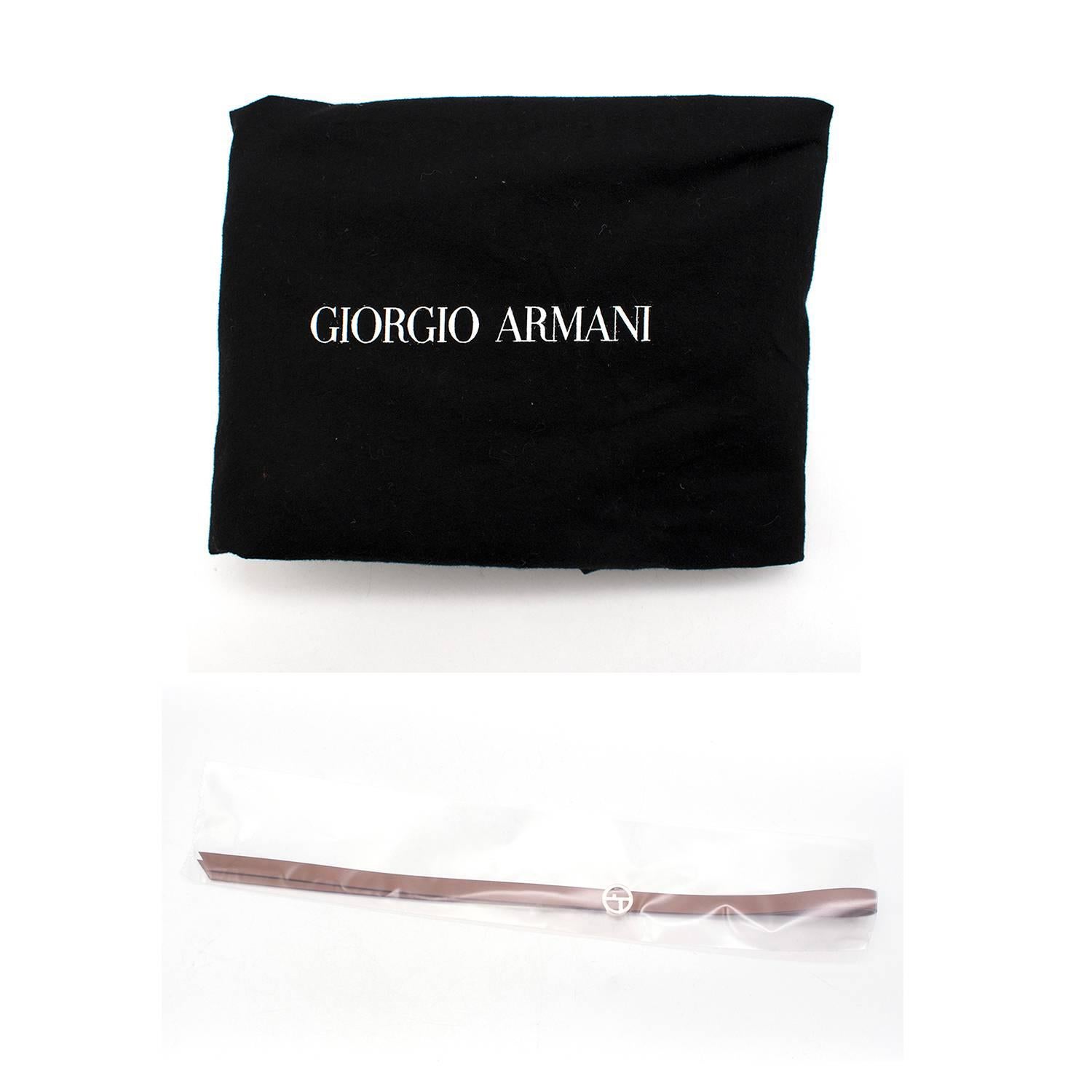 Women's or Men's Giorgio Armani Brown Leather Tote Bag   For Sale