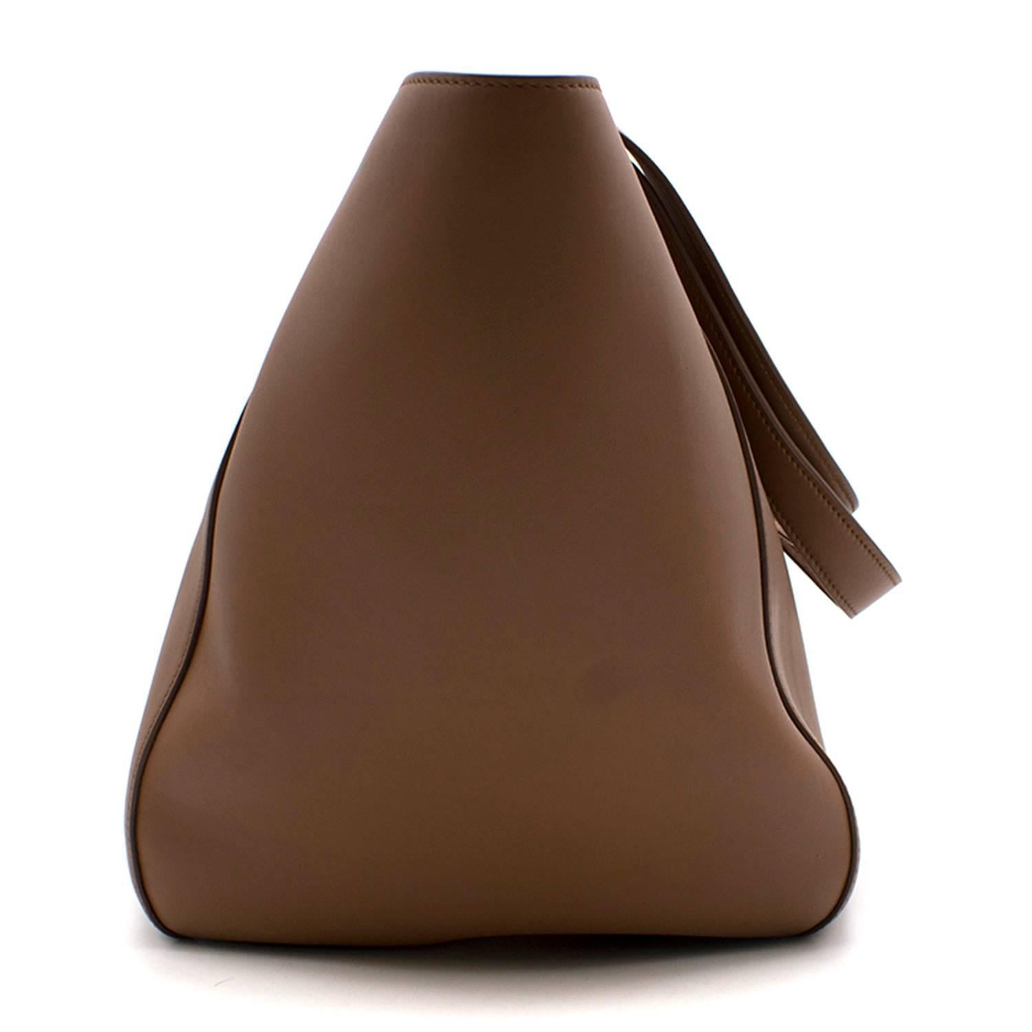 Giorgio Armani Brown Leather Tote Bag   For Sale 4