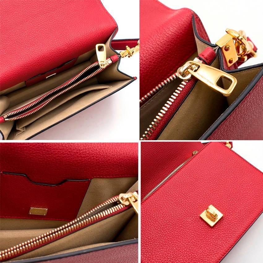 Dolce & Gabbana Red Flap Bag For Sale 1