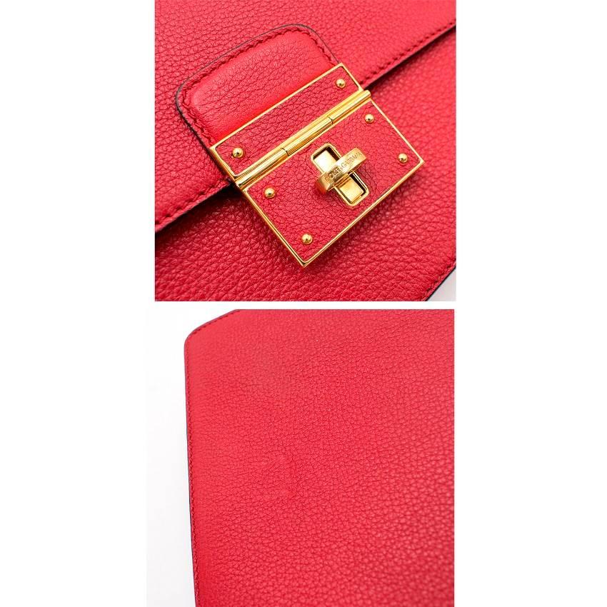 Dolce & Gabbana Red Flap Bag For Sale 3