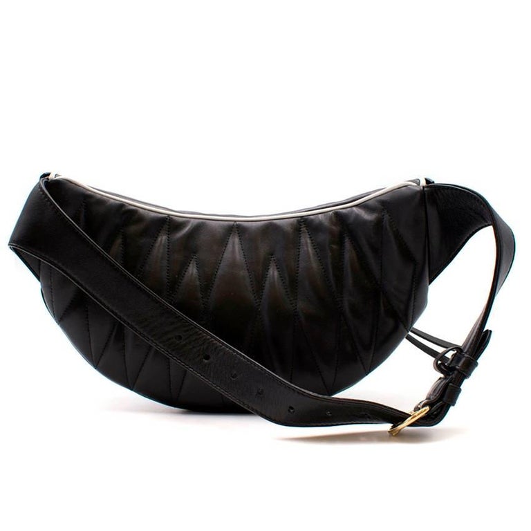 Miu Miu Matelasse Leather Belt Bag For Sale at 1stDibs miu miu belt bag