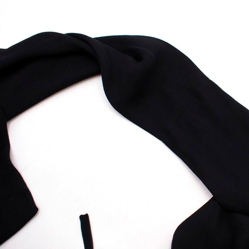Lanvin Black Silk Halterneck Gown Size 6 For Sale 2