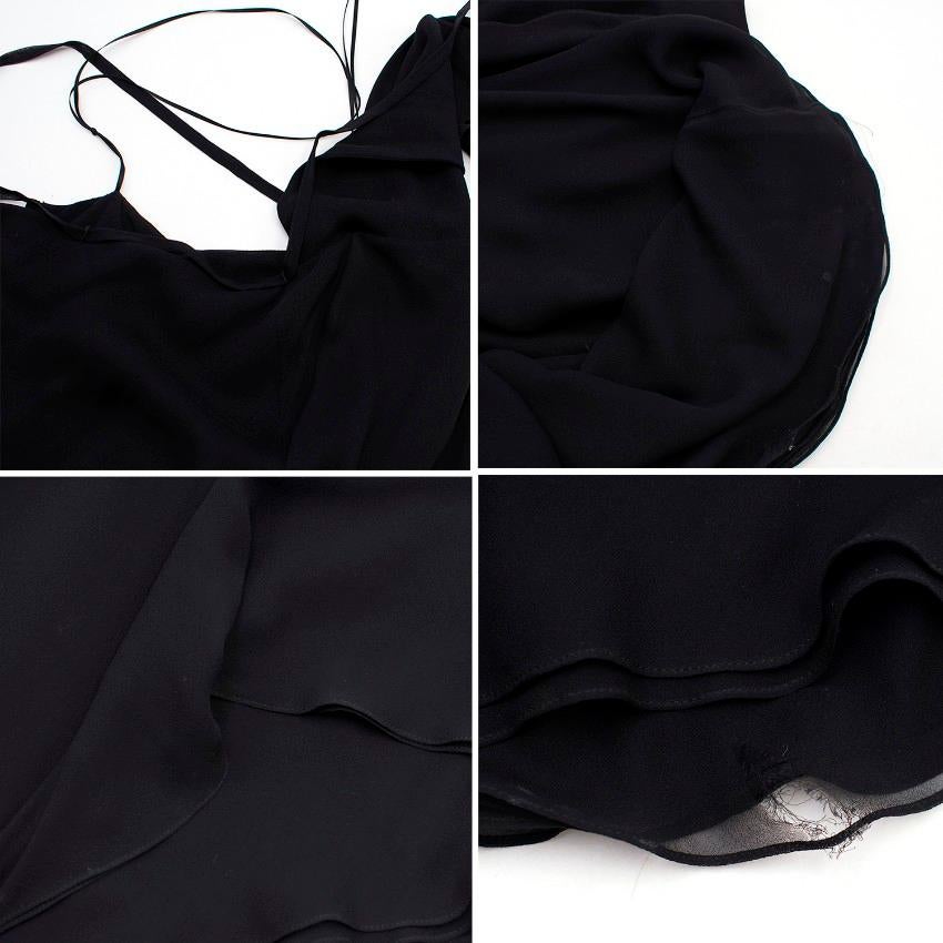 Lanvin Black Silk Halterneck Gown Size 6 For Sale 3