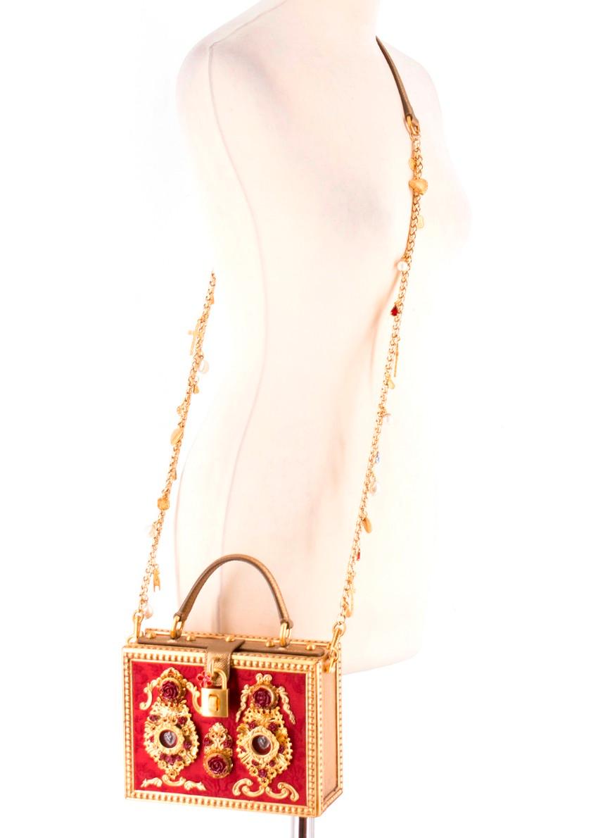Dolce & Gabbana Embellished Box Bag For Sale 4