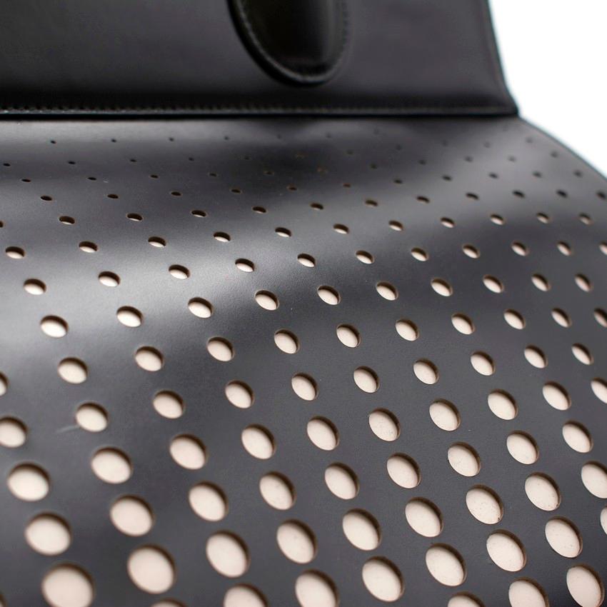 Women's Alaia Monochrome Laser Cut Top Handle Bag For Sale