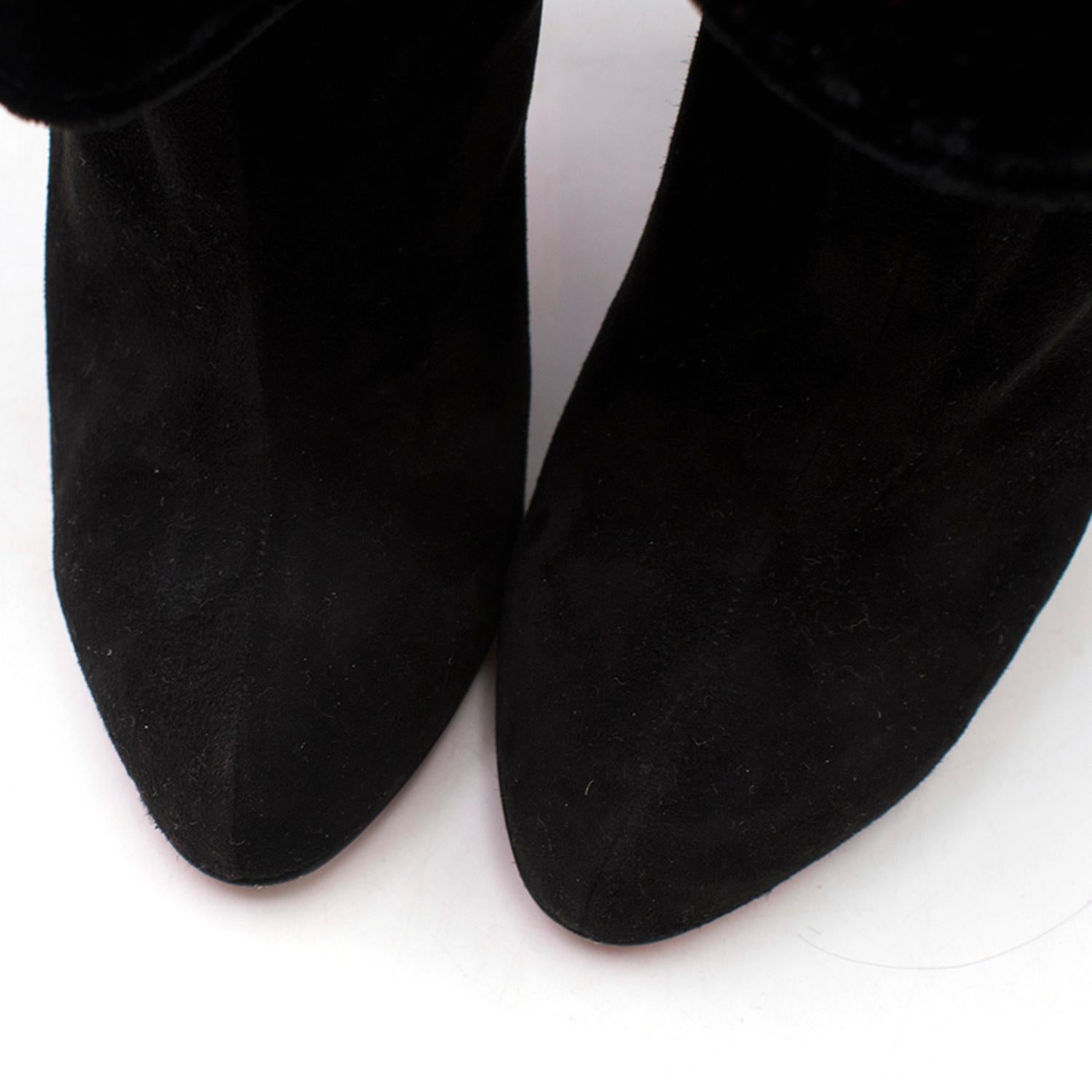 Women's Christian Louboutin Current Season Kristofa 100 Suede Ankle Boots Size 9.5