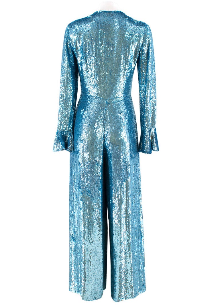 Temperley London Blue Sequin Jumpsuit For Sale at 1stDibs | temperley ...