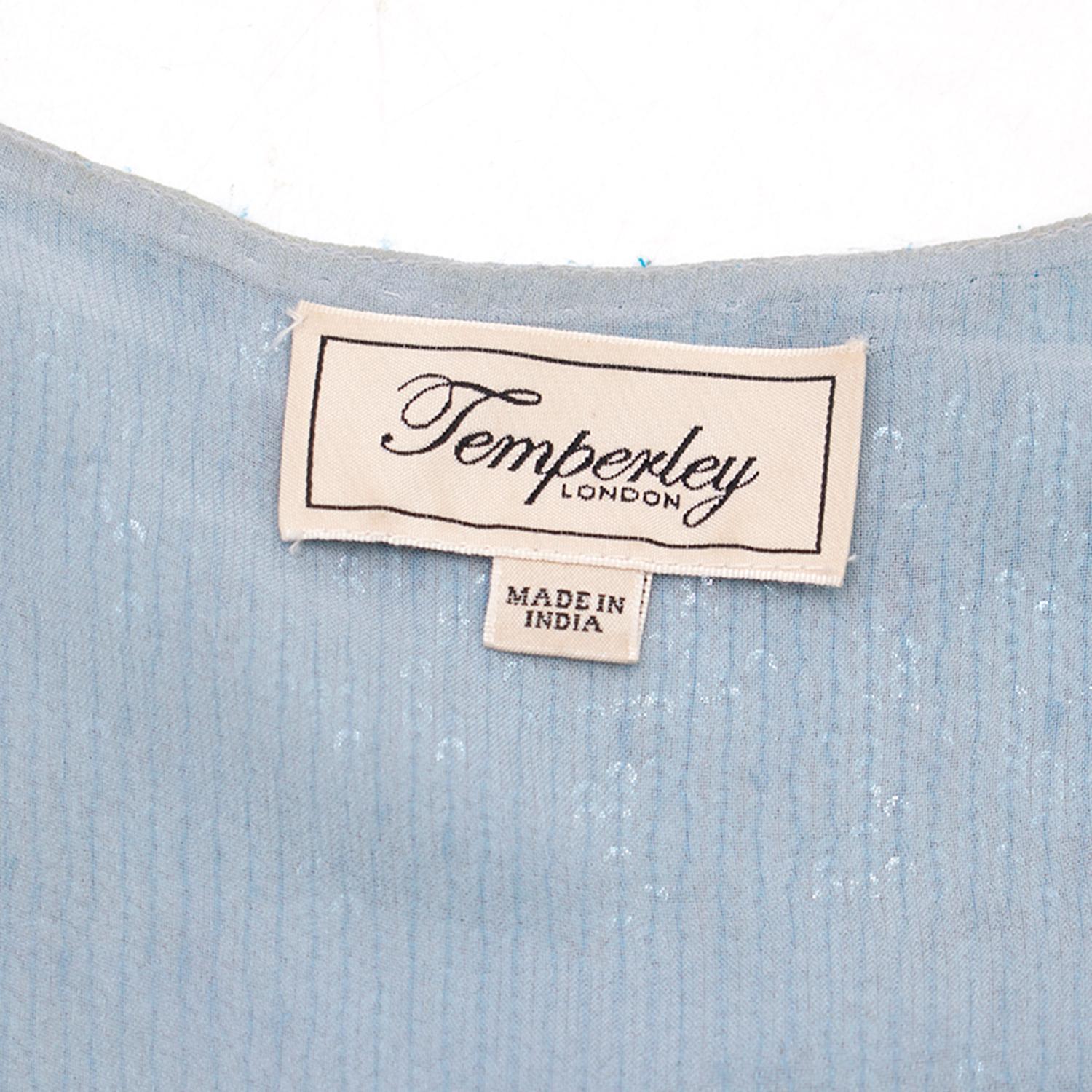 Temperley London Blue Sequin Jumpsuit  For Sale 3