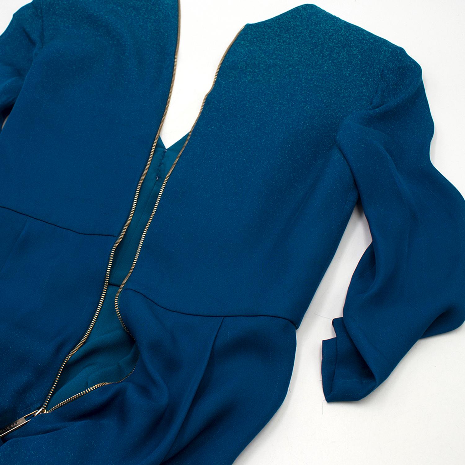 Elie Saab Blue Ombre Double Silk Georgette Gown US size 4 1