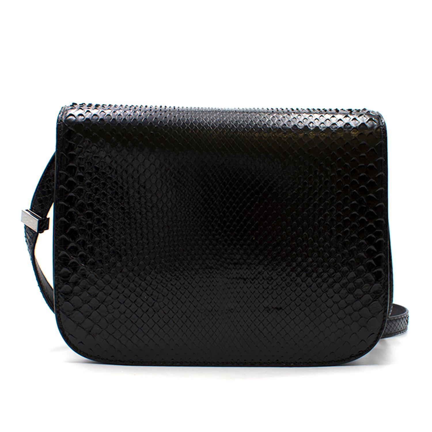 black snakeskin celine bag