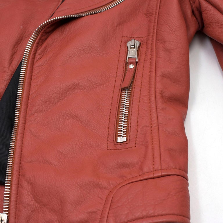 balenciaga jacket mens red