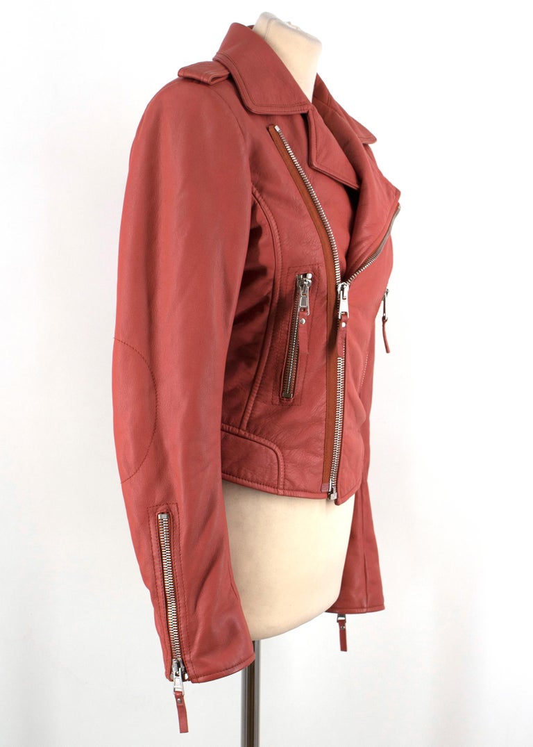 Balenciaga Red Leather Jacket For Sale at 1stDibs | balenciaga red jacket