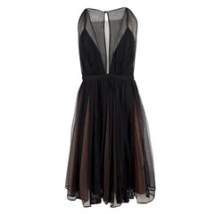 Gilmar No.21 Sheer Pleated Sleeveless Lace Dress