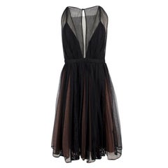 Gilmar No.21 Sheer Pleated Sleeveless Lace Dress 