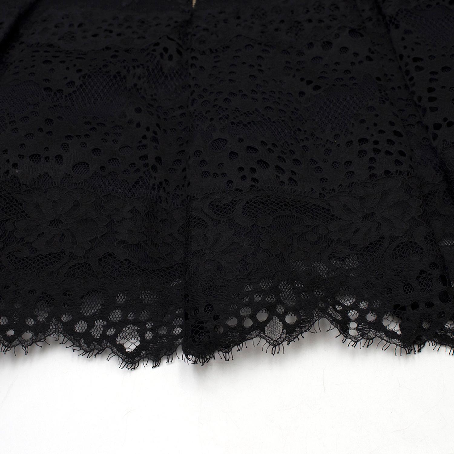 Elie Saab Black Lace Halterneck Mini Dress  1