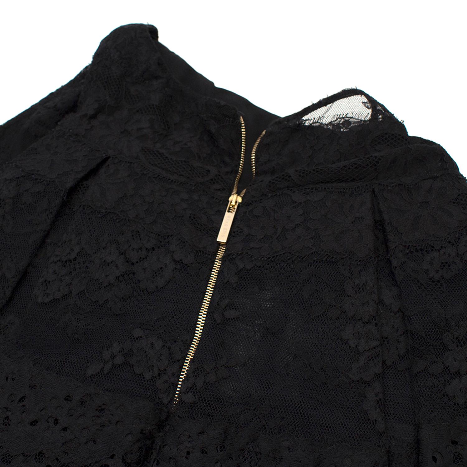 Elie Saab Black Lace Halterneck Mini Dress  2