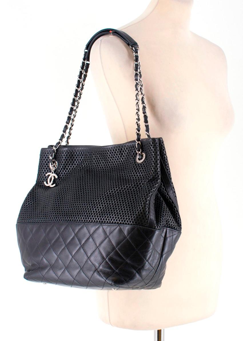 Chanel Black Up In The Air Tote Bag For Sale 2